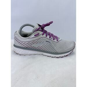 Brooks Ghost 12 Womens Running Shoes Gray Purple Size 9.5 B Sneaker